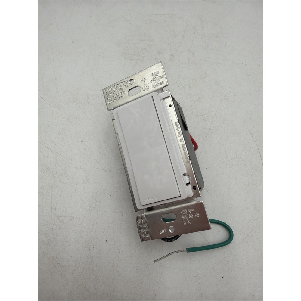 Lutron Claro Smart Accessory Switch DVRF-AS-WH 120V 50/60Hz 6A